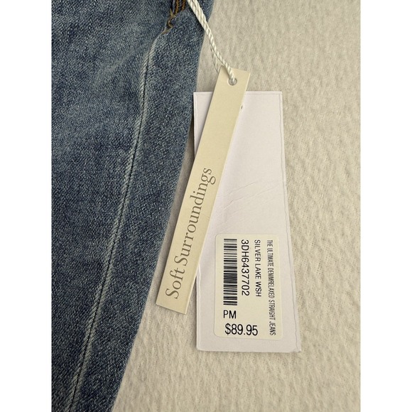 SOFT SURROUNDINGS NWT $89 Straight Leg The Ultimate Jeans Size M Petite - Picture 6 of 16